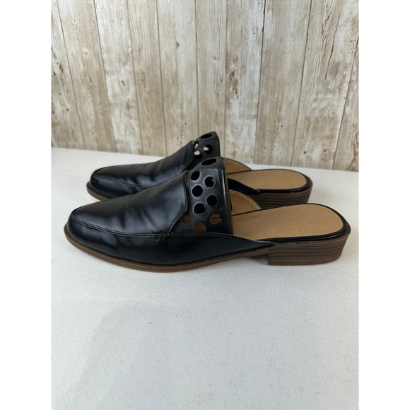 Madden Girl Women’s Mule Size 8.5 Black Classic Mattie Slip On Sandals‎ - Picture 1 of 10